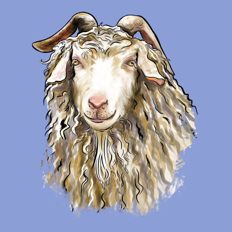 Angora Goat Face Long Sleeve Tee by LillyAllenDesigns | Teevron