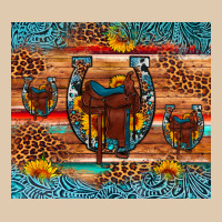 Saddle Horseshoe Leopard Sunflower Heavyweight Sweatshirt | Teevron
