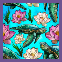 Sea Turtle Seamless Pattern Vintage Tee | Teevron