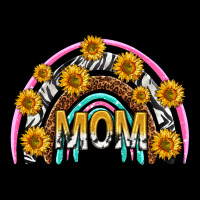Mom With Sunflower Rainbow Mothers Day Premium Tee | Teevron