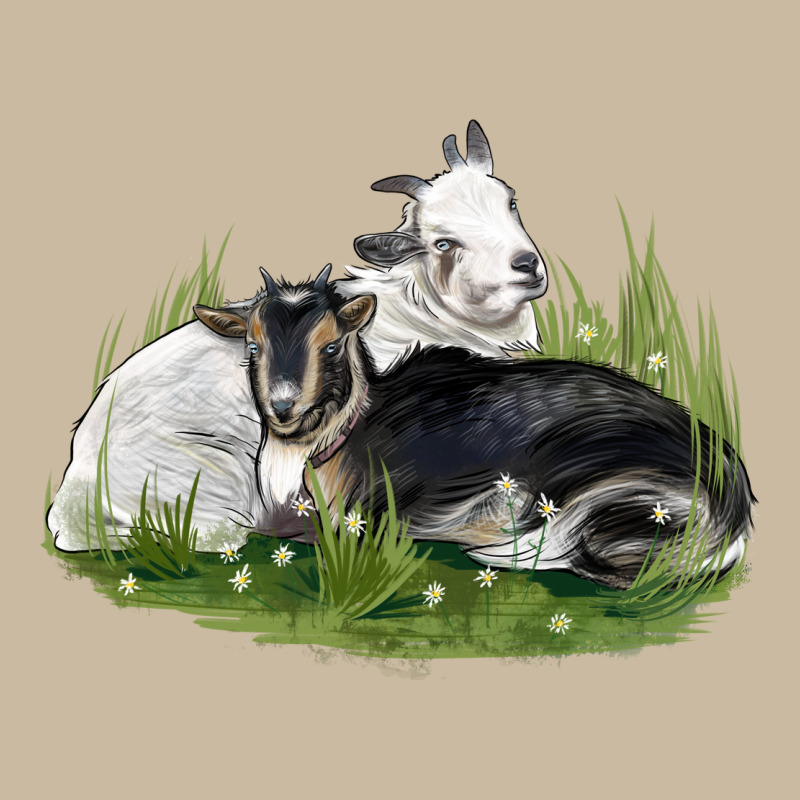 Two Baby Nigerian Dwarf Goat Long Sleeve Tee by LillyAllenDesigns | Teevron