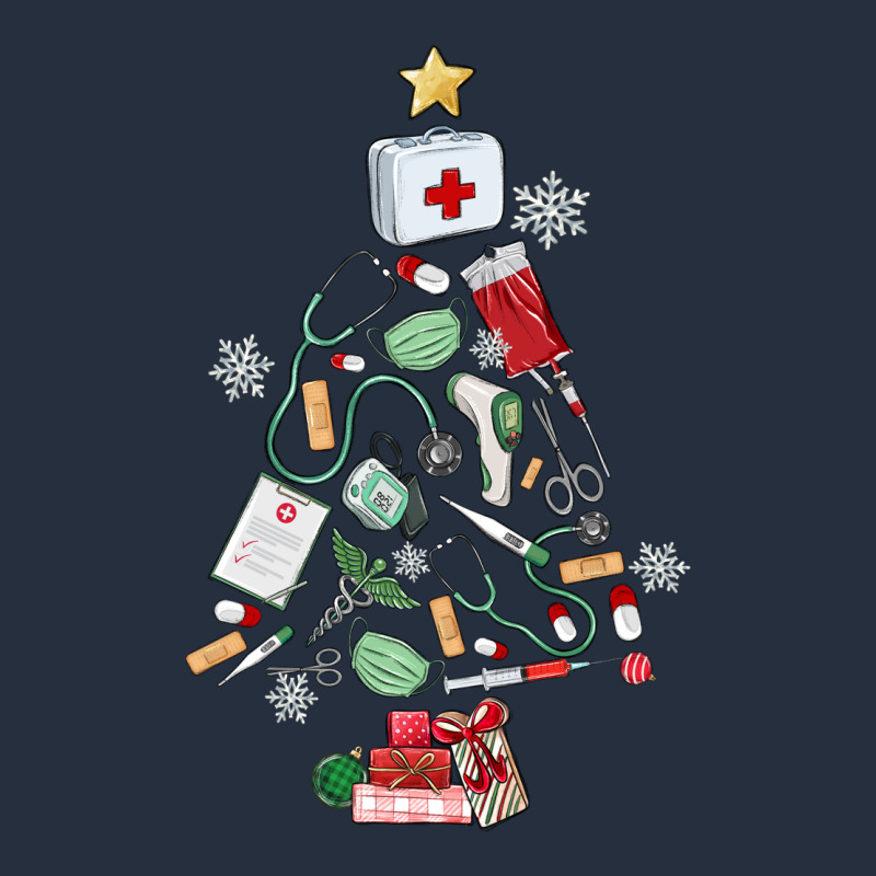 Nurse Christmas Tree Zipper Hoodie by MaliasSmallBusiness | Teevron