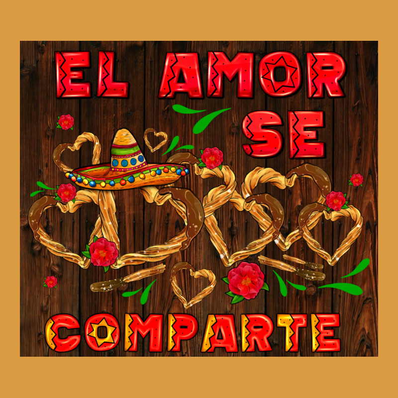 El Amor Se Comparte With Churros Urban Heavy Tee by AdoDesignShop | Teevron
