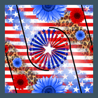 Patriotic Usa Flag And Sunflower Urban Heavy Tee | Teevron