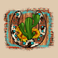 Cactus Sunflower Cowhide Horseshoe  Background Heavyweight Sweatshirt | Teevron
