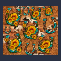 Sunflower Turquoise Leopard Cowhide Horseshoe Heavyweight Sweatshirt | Teevron
