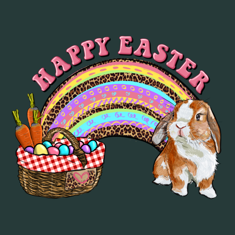 Happy Easter Bunny And Egg Basket Rainbow Premium Sweatshirt by RanaPortraitStore | Teevron