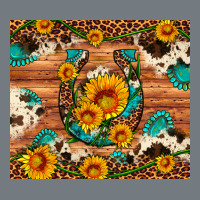 Sunflower Gemstone Leopard Cowhide Horseshoe Heavyweight Sweatshirt | Teevron