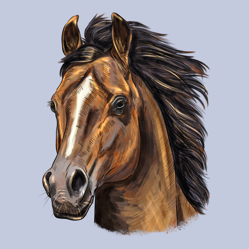 Quarter Horse Portrait Long Sleeve Tee by LillyAllenDesigns | Teevron