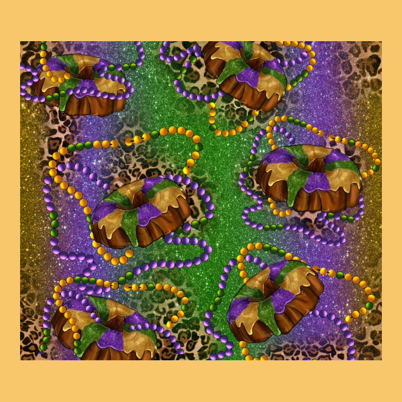 Mardi Gras King Cake Leopard Vintage Hoodie by RanaPortraitStore | Teevron