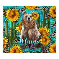 mama bear with sunflowers and cactus | Teevron