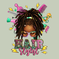 Afro Locs Hair Stylist Messy Bun Tbw Ladies Tee | Teevron