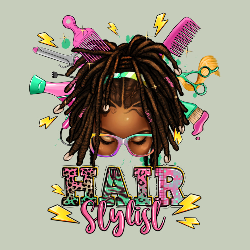 Afro Locs Hair Stylist Messy Bun Tbw Ladies Tee by texasbilliewilder | Teevron