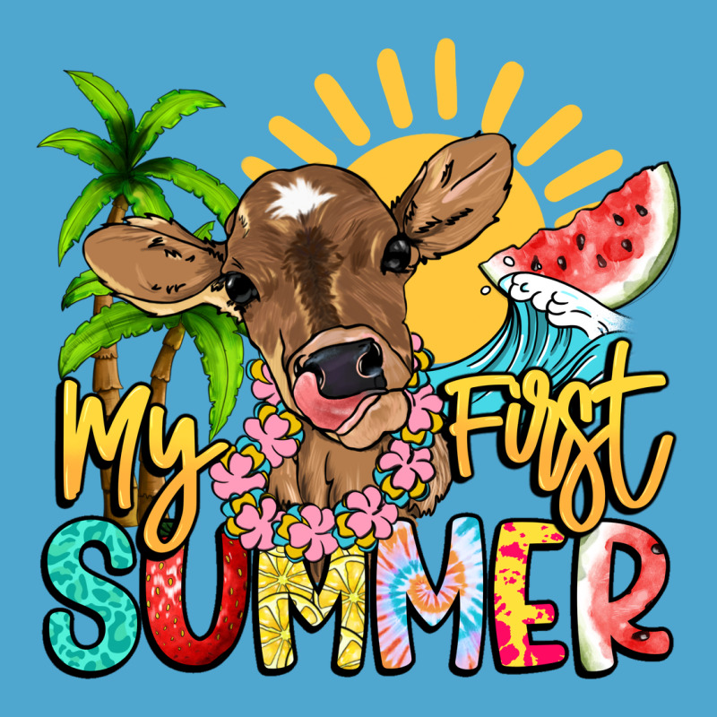My First Summer Baby Cow Premium Hoodie by NancyCooperArtShop | Teevron