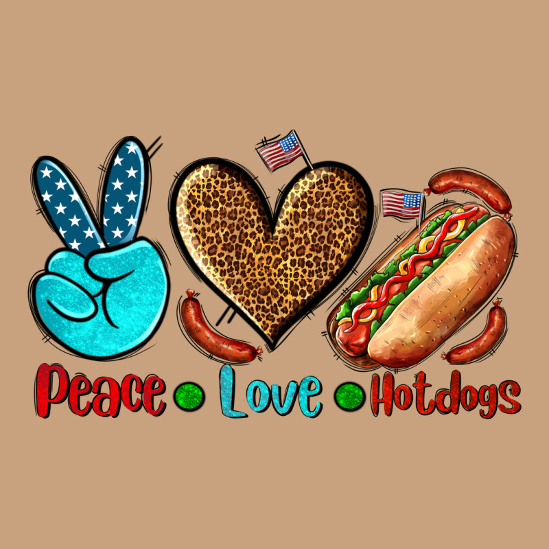 Peace Love Hotdogs Vintage Tee by AdoDesignShop | Teevron