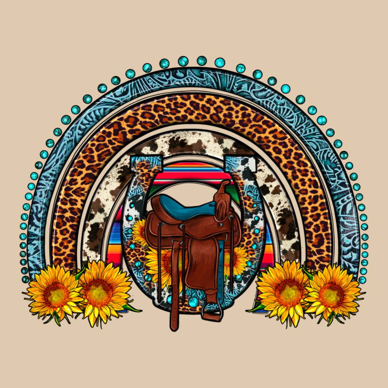 Saddle Sunflower Horseshoe Rainbow Heavyweight Sweatshirt by Artiststas | Teevron