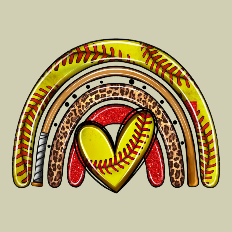 Softball Rainbow Heavy Core Tee by Zillion Design Studio | Teevron