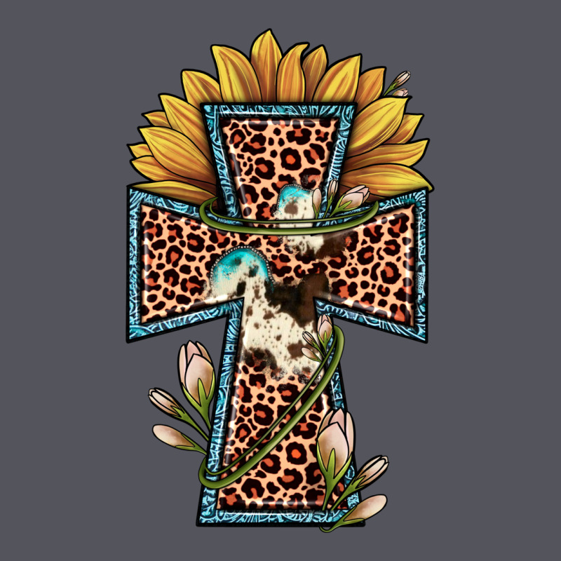 Leopard Cross  Sunflower Vintage Hoodie by JahusDesignShop | Teevron