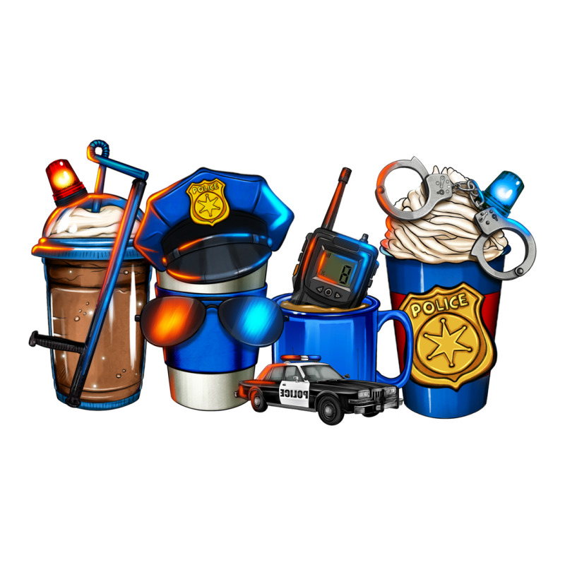 Police Coffee Heavyweight Hoodie by Jasminsmagicworld | Teevron