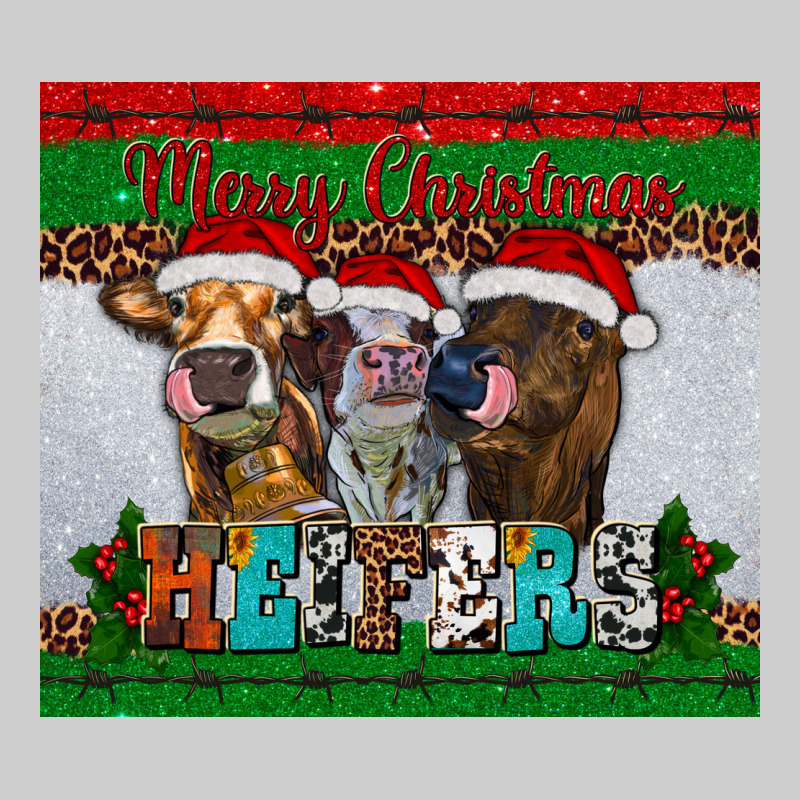 Merry Christmas Heifers Premium Tee by RanaPortraitStore | Teevron