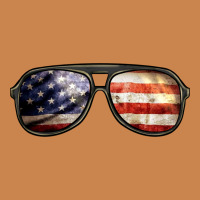 Amerıcan Flag Glasses Heavyweight Hoodie | Teevron