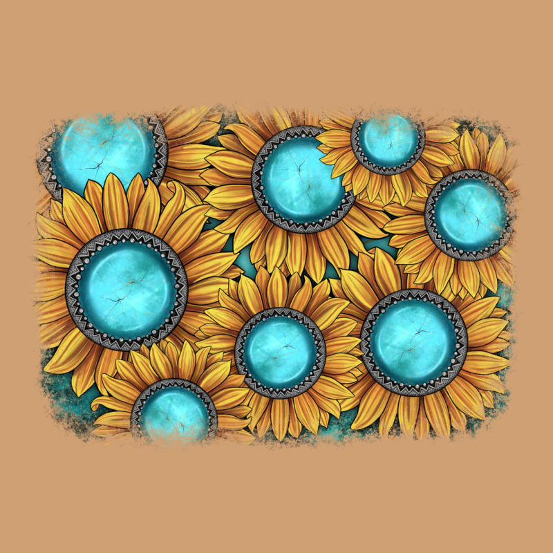 Sunflower Gemstone Background Vintage Tee by JahusDesignShop | Teevron
