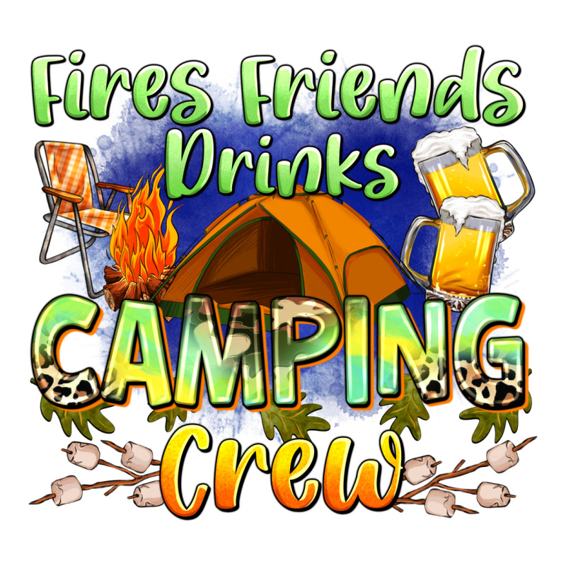 Fires Friends Drinks Camping Crew Premium Tee by Zillion Design Studio | Teevron