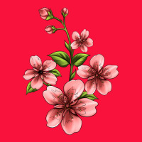 Pink Flowers Hibiscus Classic Tee | Teevron