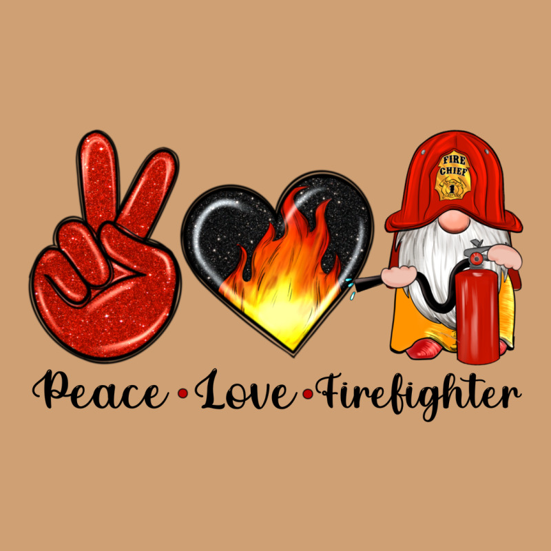 Peace Love Firefighter Vintage Tee by Artiststas | Teevron