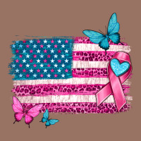 American Flag Breast Cancer With Ribbon Premium Hoodie | Teevron