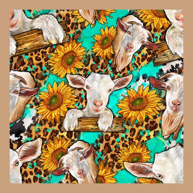 Sunflowers And Goat Western Seamless Pattern Vintage Tee by BundleAndBundleShop | Teevron