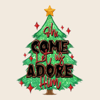 Oh Come Let Us Adore Him Christmas Tree Zipper Hoodie | Teevron
