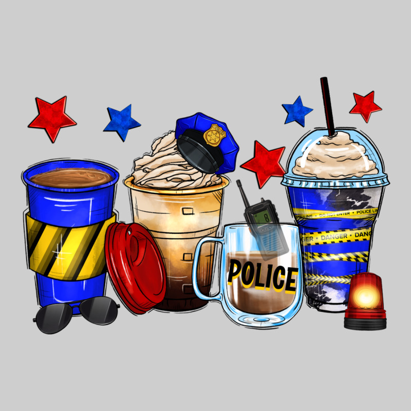 Police Coffee Cups Premium Tee by Zillion Design Studio | Teevron