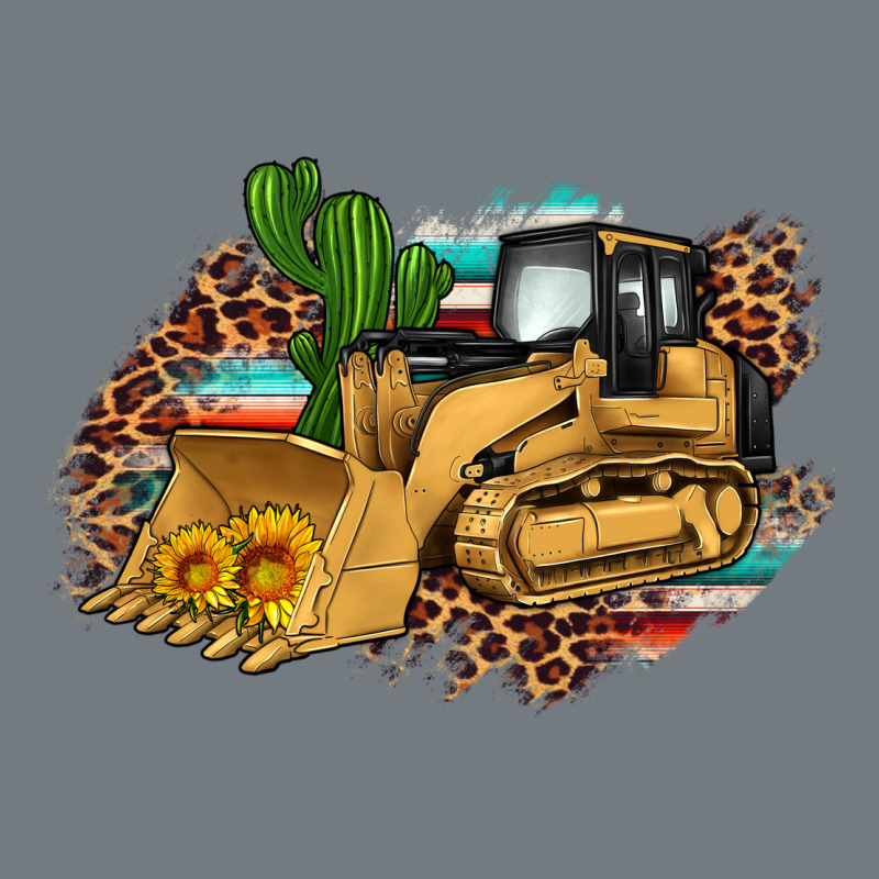 Bulldozer Leopard Cactus Sunflower Heavyweight Sweatshirt by Artiststas | Teevron