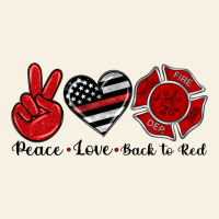Peace Love Back To Red Vintage Tee | Teevron