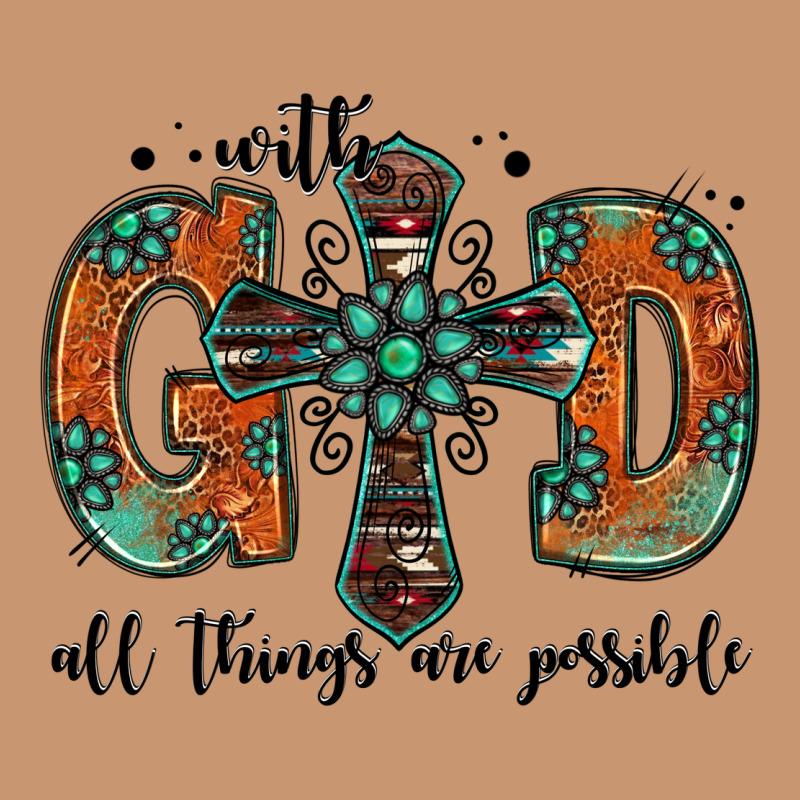 With God All Things Are Possible Gemstone Cross Heavyweight Hoodie by Jasminsmagicworld | Teevron