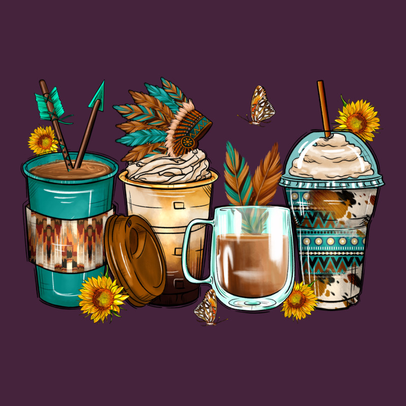 Indian Headdress Coffee Cups Premium Tee by Zillion Design Studio | Teevron
