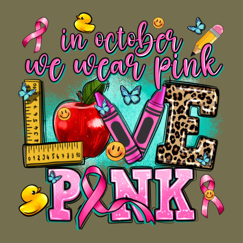 In October We Wear Pink Love Pink Vintage Hoodie by AdoDesignShop | Teevron