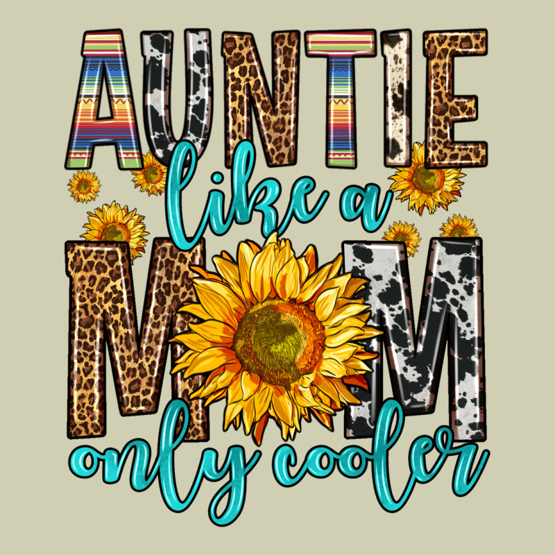 Auntie Like A Mom Only Cooler Heavy Core Tee by Zillion Design Studio | Teevron
