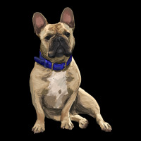 French Bulldog With Royal Blue Heavy Core Tee | Teevron