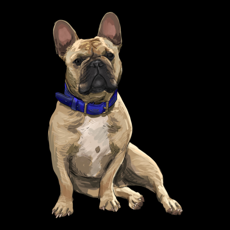 French Bulldog With Royal Blue Heavy Core Tee by RanaPortraitStore | Teevron