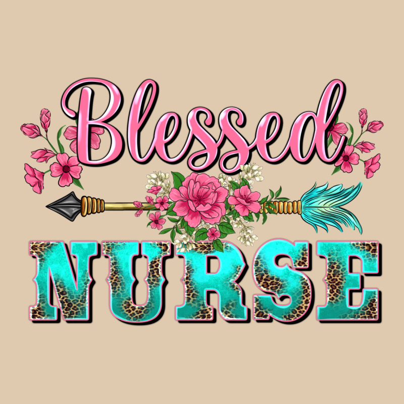 Western Blessed Nurse Pink Floral Arrow Classic Tee by BarkalooDesign | Teevron