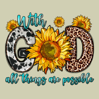 With God All Things Are Possible Sunflower Heavy Core Tee | Teevron