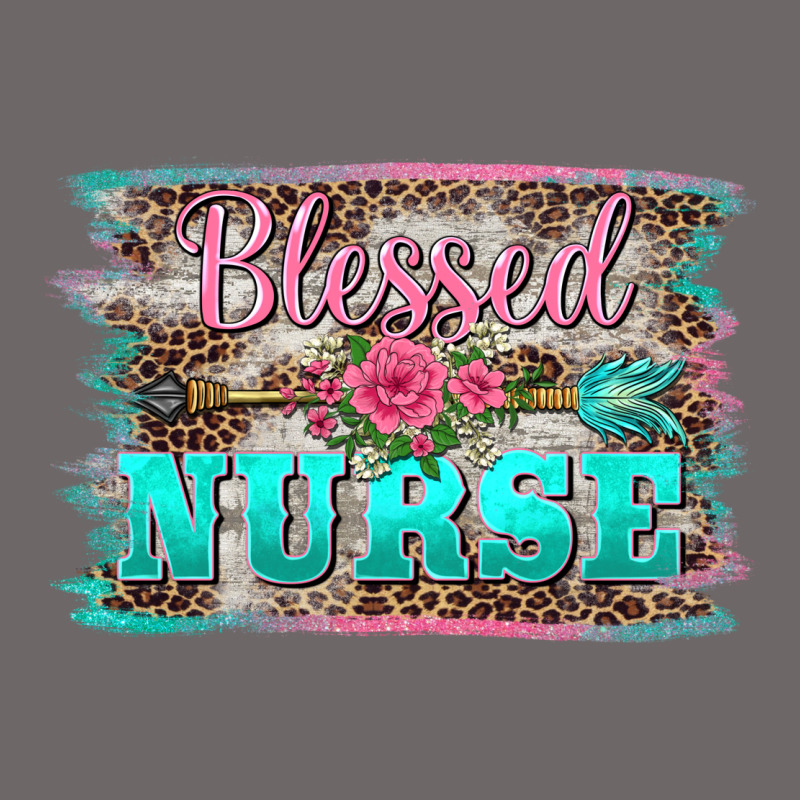 Western Blessed Nurse Pink Floral Arrow  Background Classic Tee by BarkalooDesign | Teevron