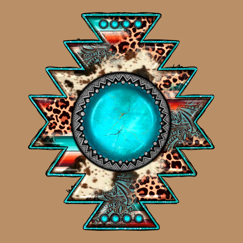 Aztec Leopard Turquoise Gemstone Vintage Hoodie by JahusDesignShop | Teevron