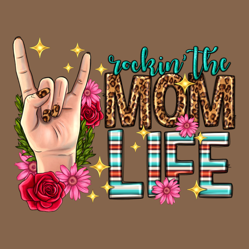 Rockin The Mom Life Mothers Day Premium Tee by texasbilliewilder | Teevron