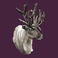 Reindeer Buck Deer Head Long Sleeve Tee | Teevron