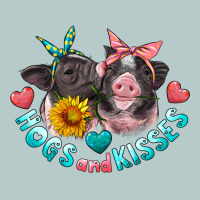 Hogs And Kisses Pigs Heavy Core Tee | Teevron
