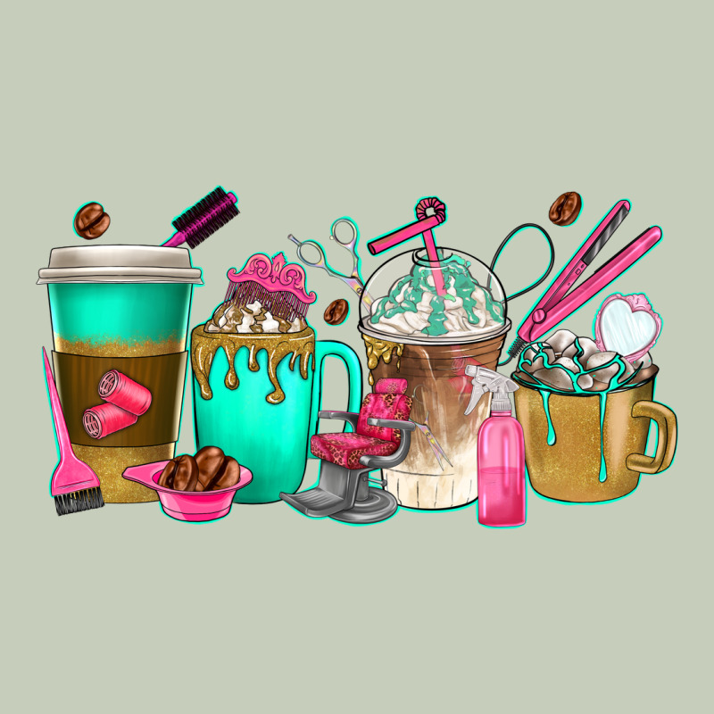 Hair Hustler Coffee Cups Ladies Tee by texasbilliewilder | Teevron