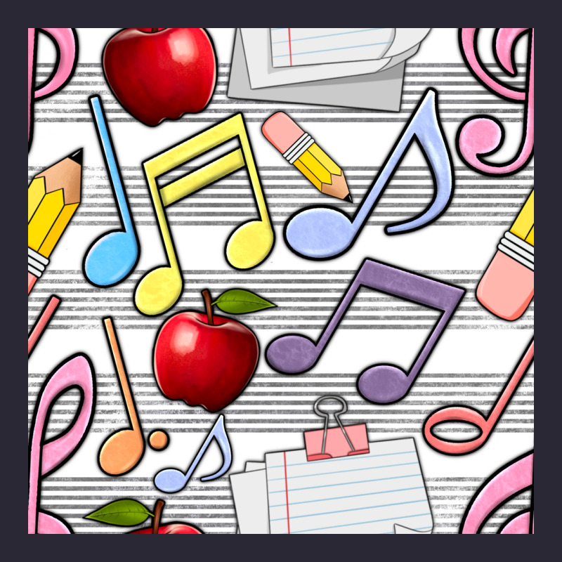 Music Class Seamless Pattern Vintage Tee by BundleAndBundleShop | Teevron